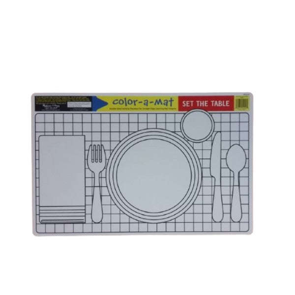 Melissa & Doug - Colour-a-Mat - Set the table