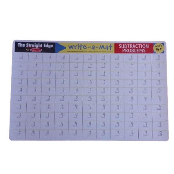 Melissa & Doug - Learning Mat - Subtraction Problems