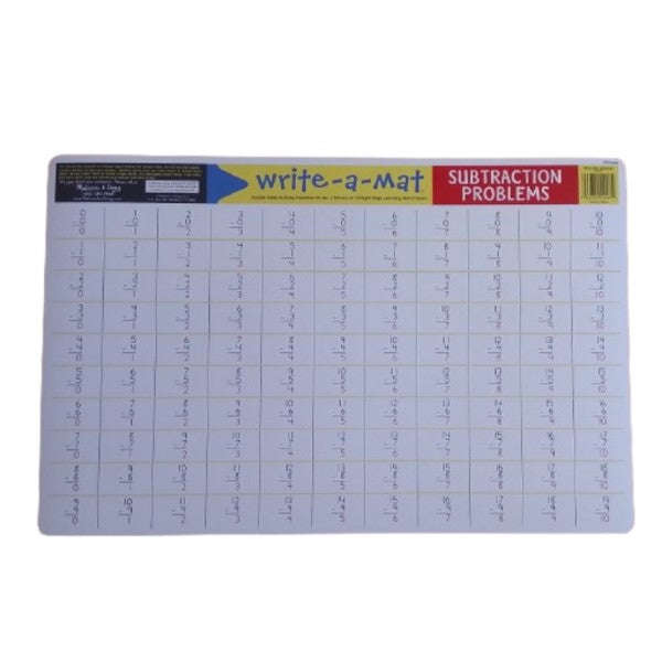 Melissa & Doug - Learning Mat - Subtraction Problems