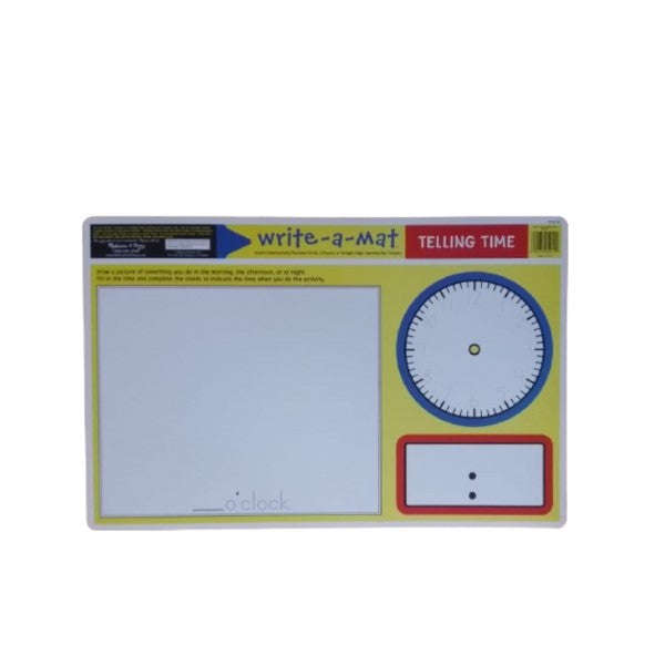 Melissa & Doug - Learning Mat - Telling time