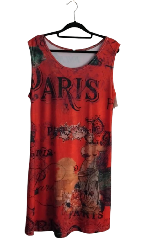 Sleeveless Dress - Paris - XL