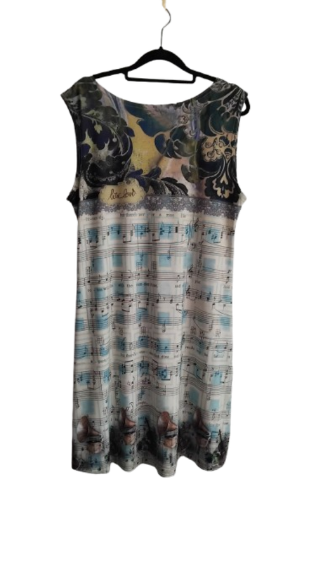 Sleeveless Dress - Music Notes - XL