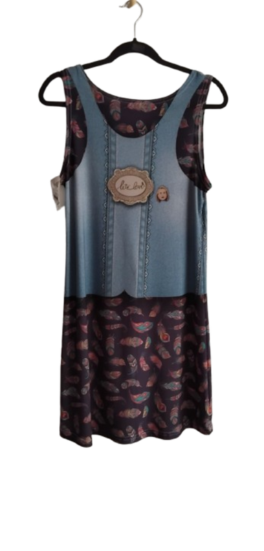 Sleeveless Dress - Navy & Denim - L
