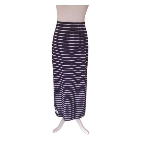 Long Skirt - Navy & White