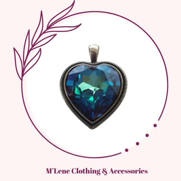 Miglio Crystal Heart Pendant
