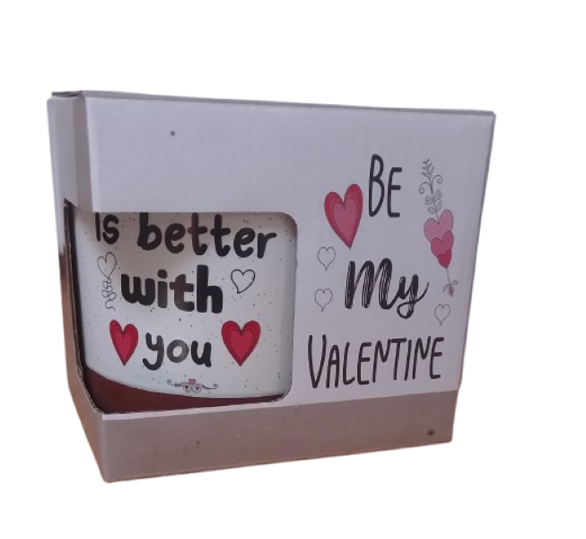 Be my Valentine Mug:  Life is better with you