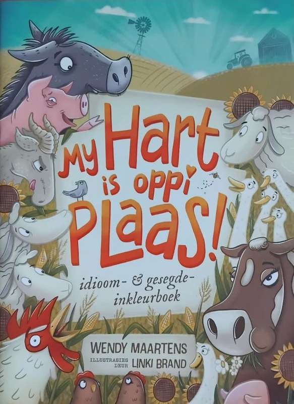 My Hart is Oppi Plaas Idioom & Gesegde Inkleurboek Geskenkstel