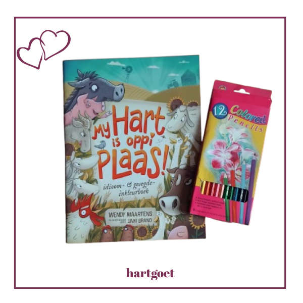 My Hart is Oppi Plaas Idioom & Gesegde Inkleurboek Geskenkstel
