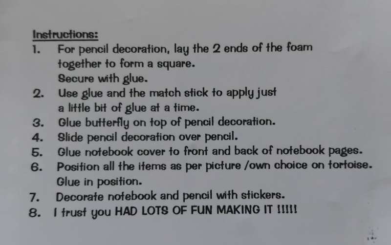 Notebook & Pencil Craft Kit