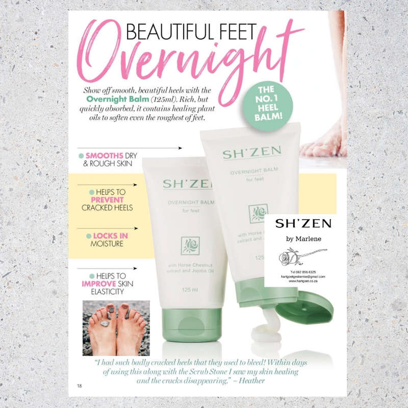 Sh'Zen Overnight Balm for feet & Scrub Stone