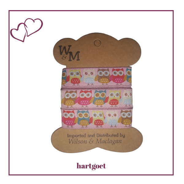 Printed ribbon - owls
