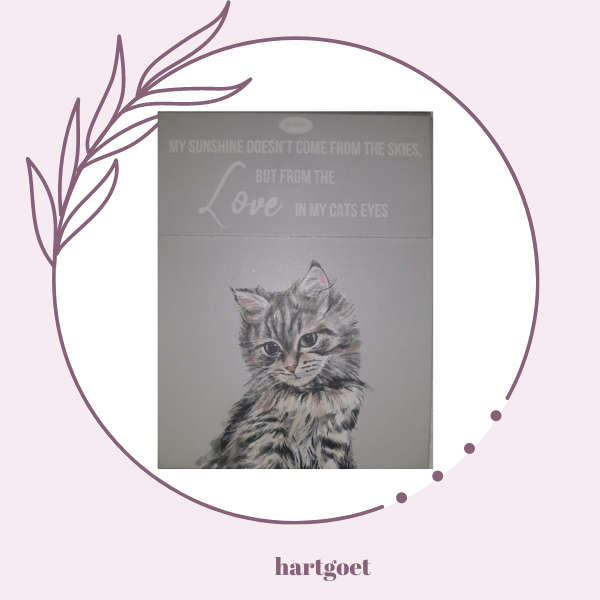 Paws for thought notepad - my sunshine doesn't come from the skies, but from the love in my cats ...