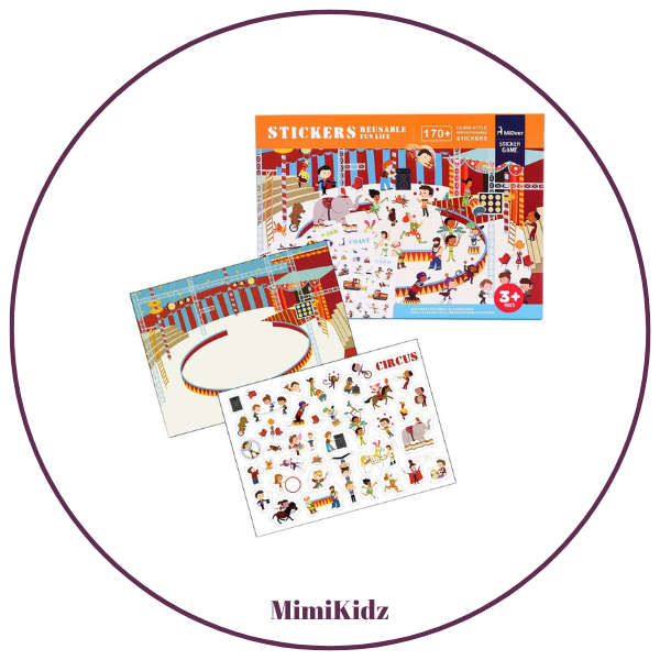 Mideer Reusable Stickers - Fun Life