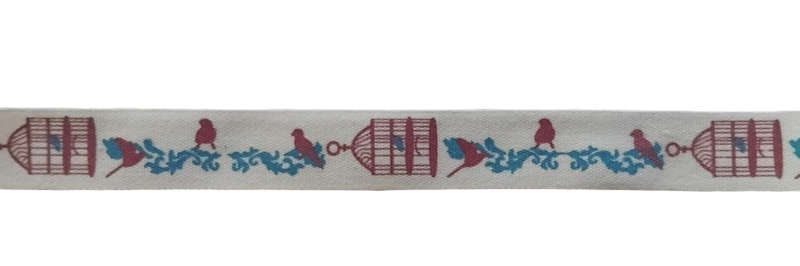 Printed Ribbon - Bird Cages