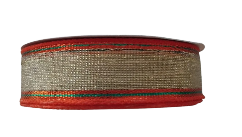 Ribbon - Gold & Red