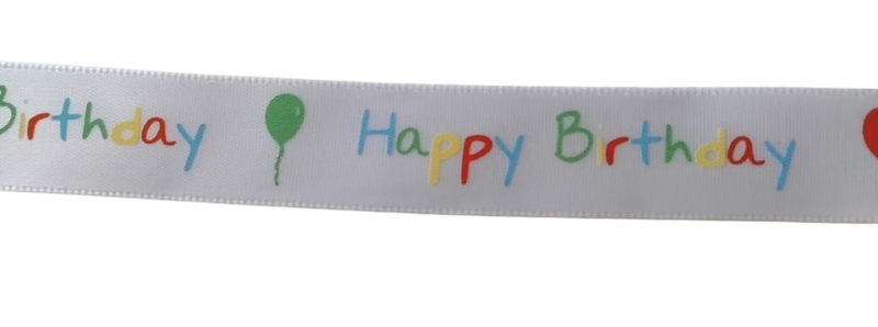 Printed Ribbon - Happy Birthday