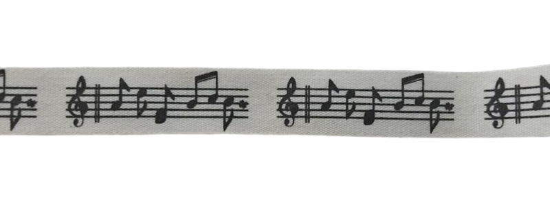 Printed Ribbon - Music Notes