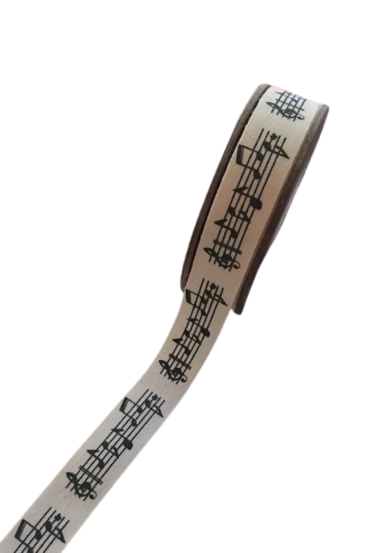 Printed Ribbon - Music Notes