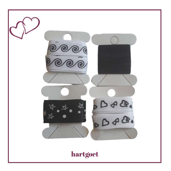 Ribbon Pack - Black (4 x 1m)