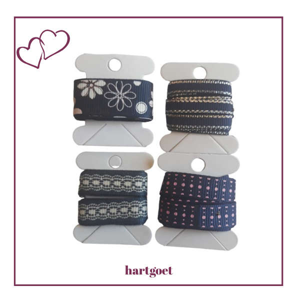 Ribbon Pack - Navy (4 x 1m)