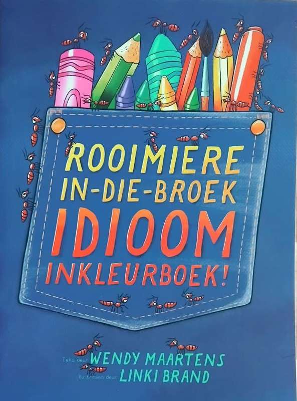 Rooimiere-in-die-broek Idioom Inkleurboek Geskenkstel