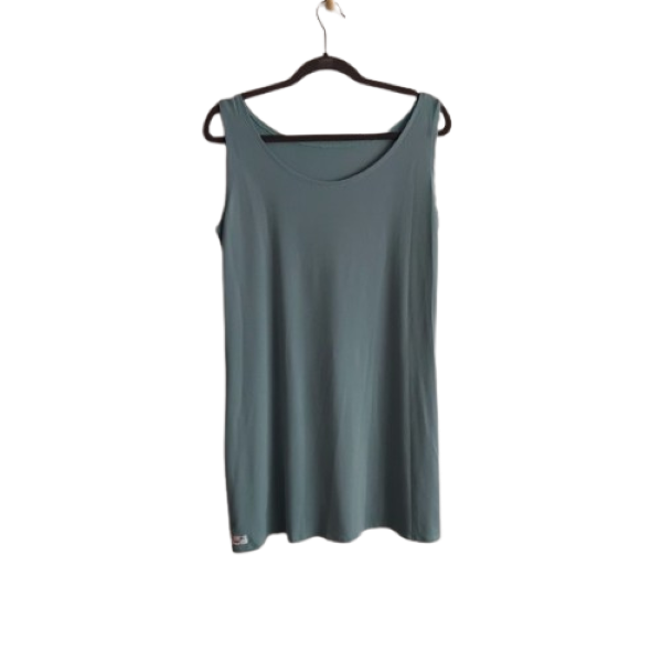Lace Dress & Sleeveless Shift Dress -Sage - L