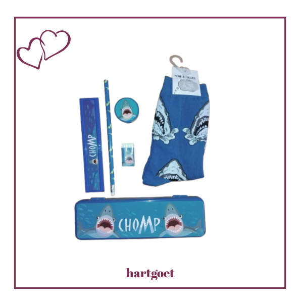 Sharks Stationery & Socks Gift Set