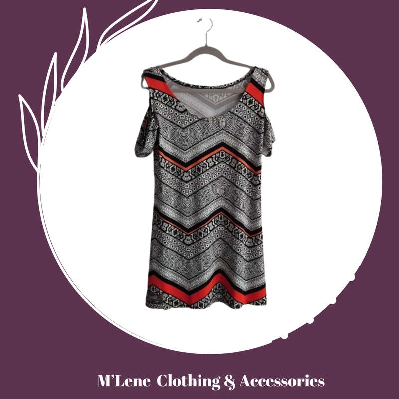 Short Open Shoulder Dress - L