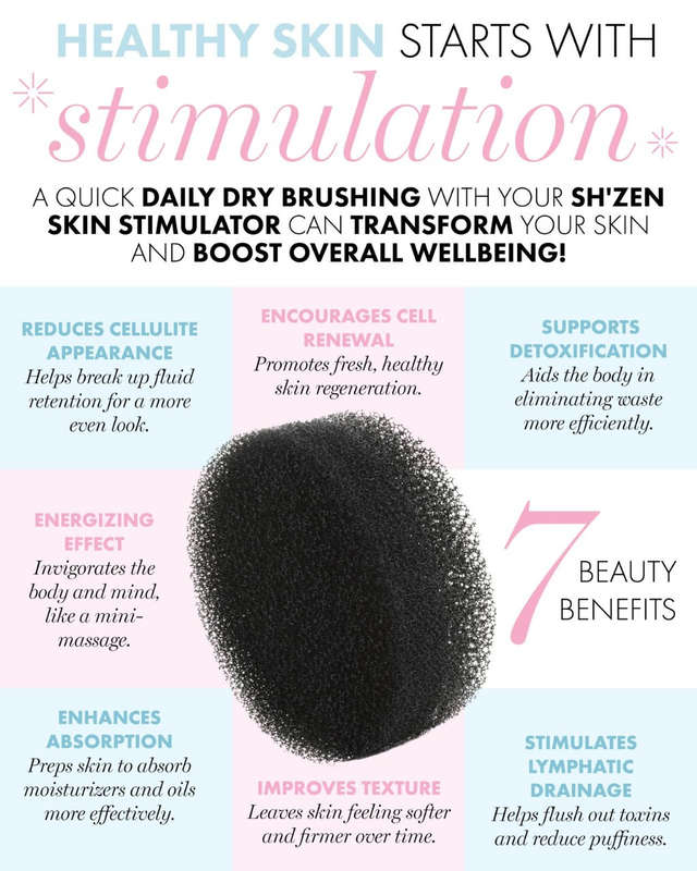 Sh'Zen Skin Stimulator (Black Bath Sponge) - Oval