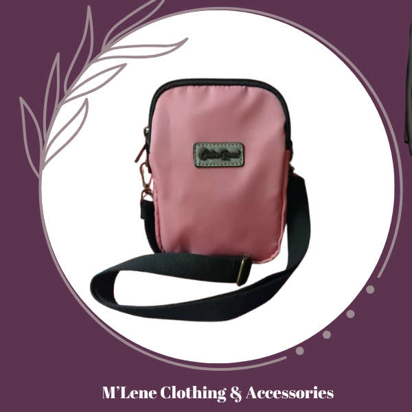 Cotton Road 3 Sections Cross Body Bag - Pink