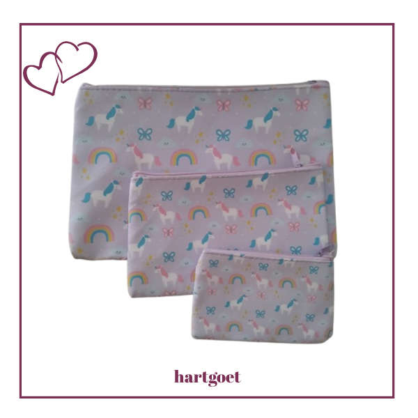 Set of 3 Unicorn Bags