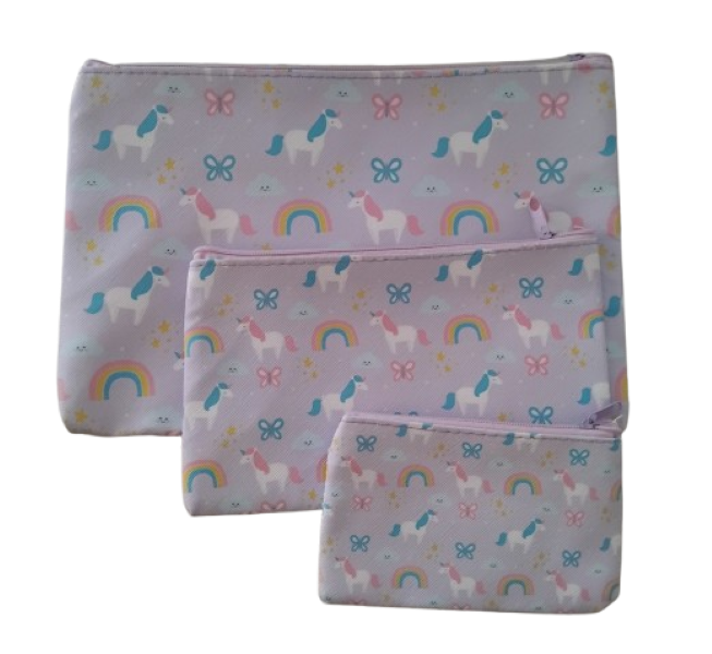 Set of 3 Unicorn Bags