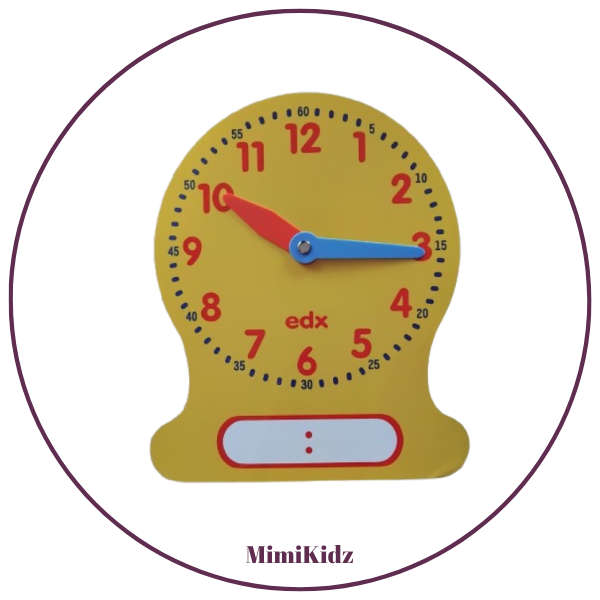 Write & Wipe Magnetic Demo Clock