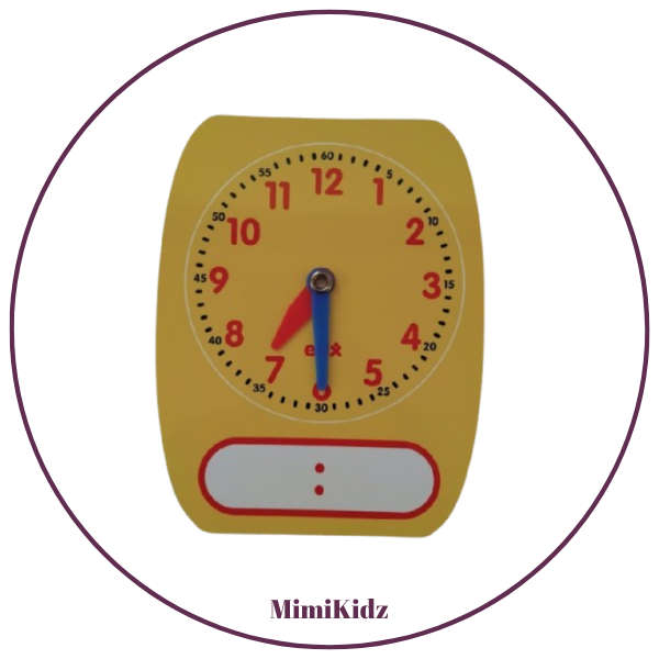 Write & Wipe Clock - Student Size