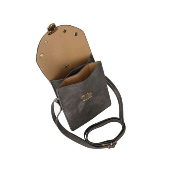 Mobile bag with studs - grey