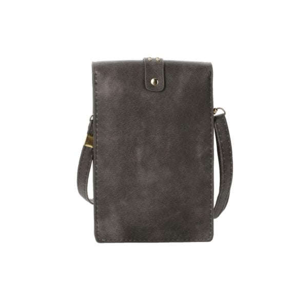 Mobile bag with studs - grey