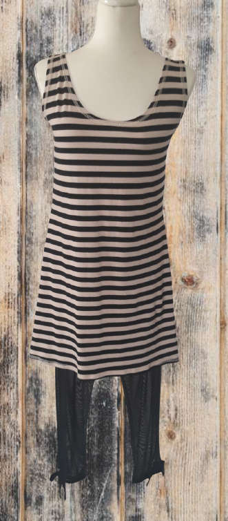 Black & Stone Shift Dress - Earth Angel Clothing