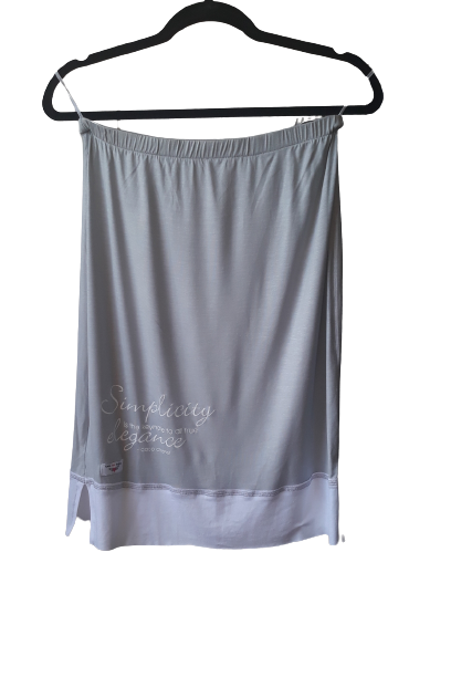 Mini Skirt - Grey & White - L