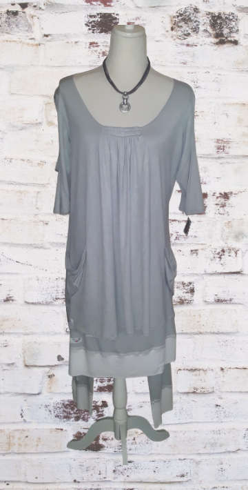 Ladies Leisure Top - Light Grey - Earth Angel Clothing