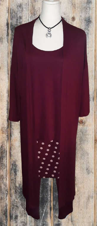 Long jacket - maroon
