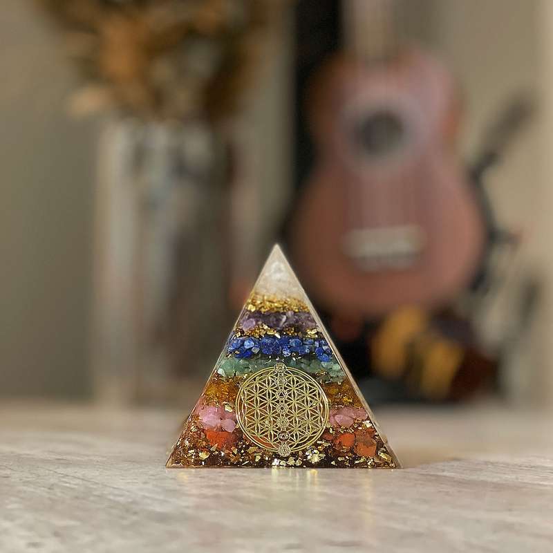 Orgonite Pyramid - 7 Chakra (Small)