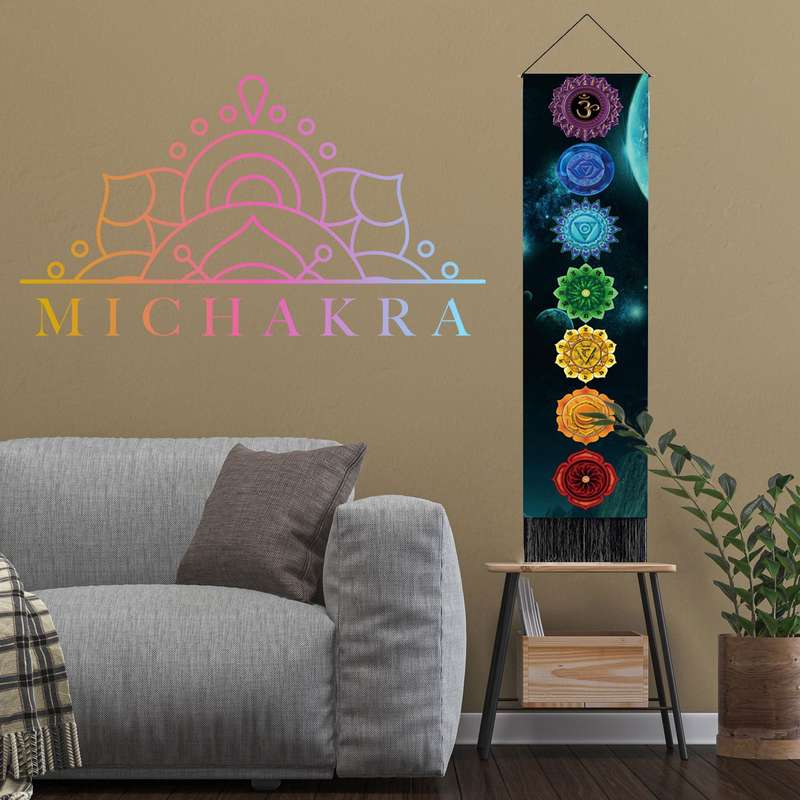 Wall Hanging Tapestry (7 Chakra -Style 2)