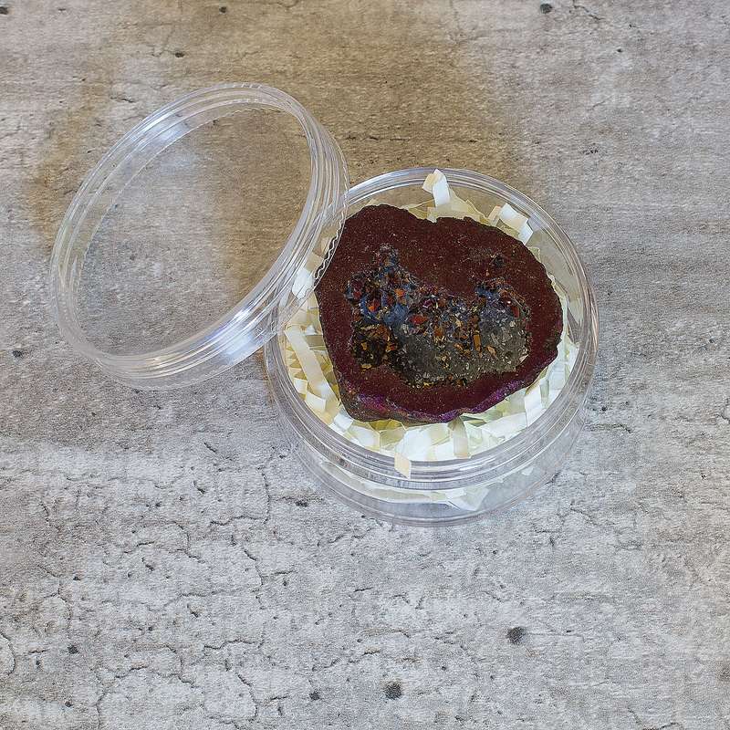 Agate Geode  Electroplated - Purple