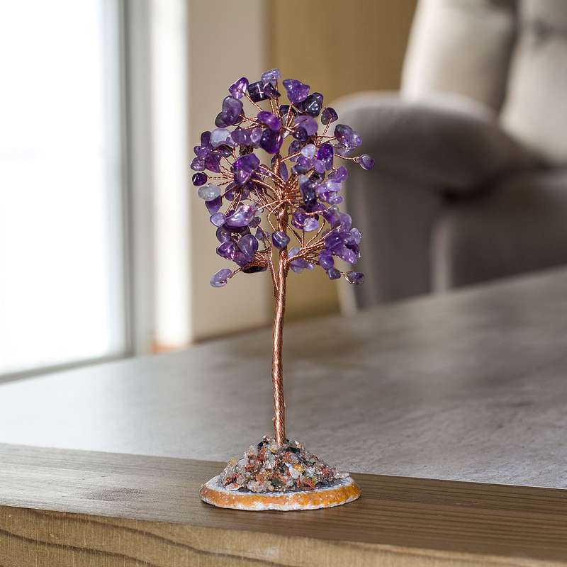 Crystal Chip Tree - Amethyst