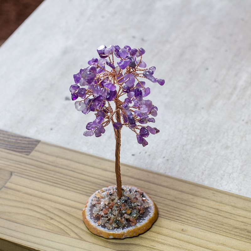 Crystal Chip Tree - Amethyst