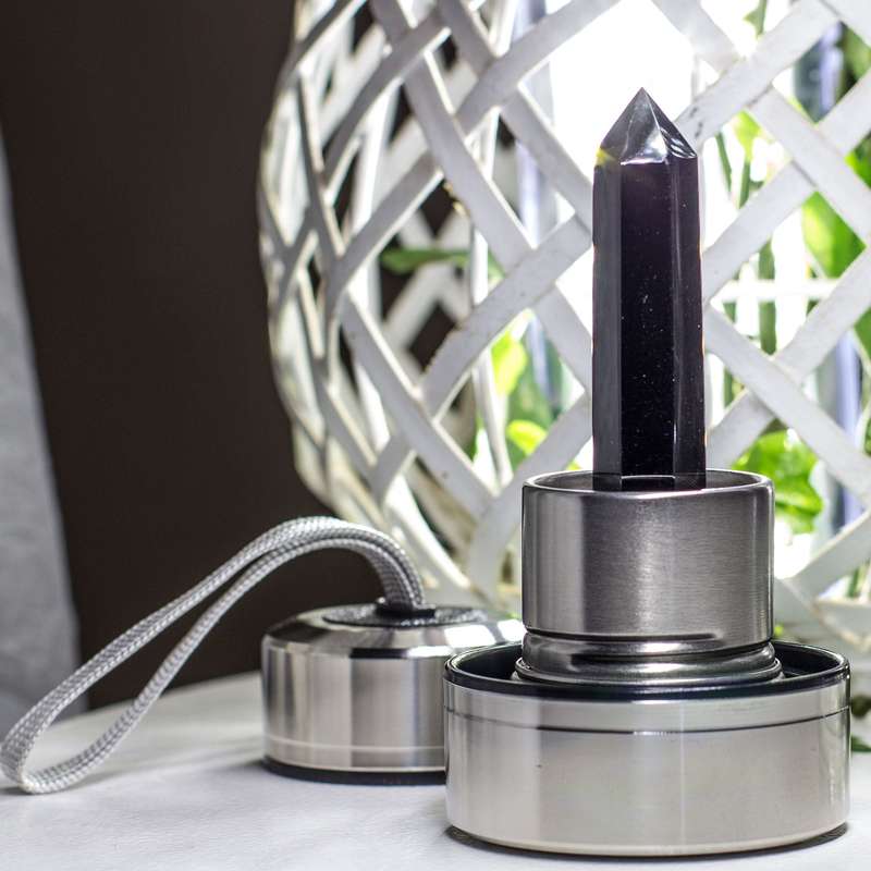 Crystal Essence Water Bottle - Black Obsidian