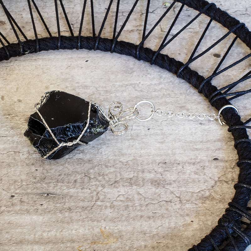 Bohemian Woven Tassel  Dream Catcher - Black - Sun Moon