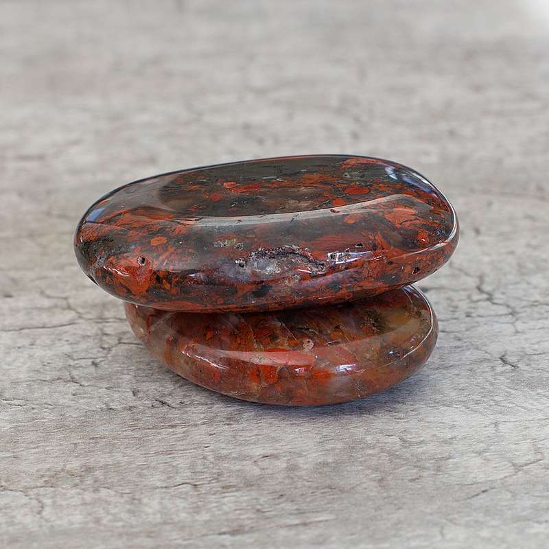 Brecciated Jasper Worry Stone