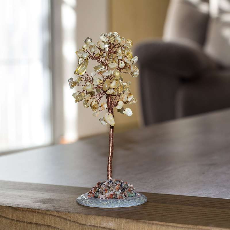 Crystal Chip Tree - Citrine