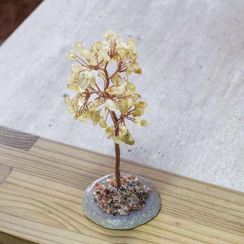 Crystal Chip Tree - Citrine